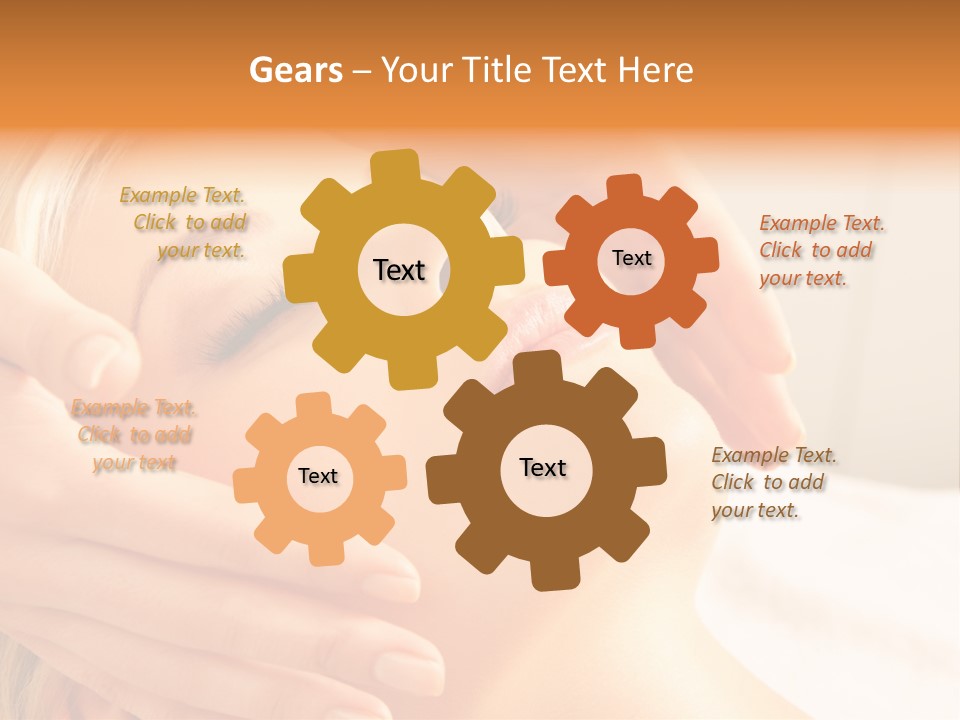 Salon Female Beautician PowerPoint Template