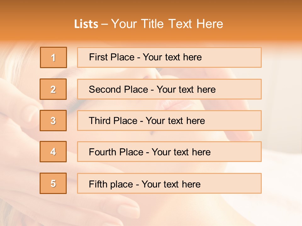 Salon Female Beautician PowerPoint Template