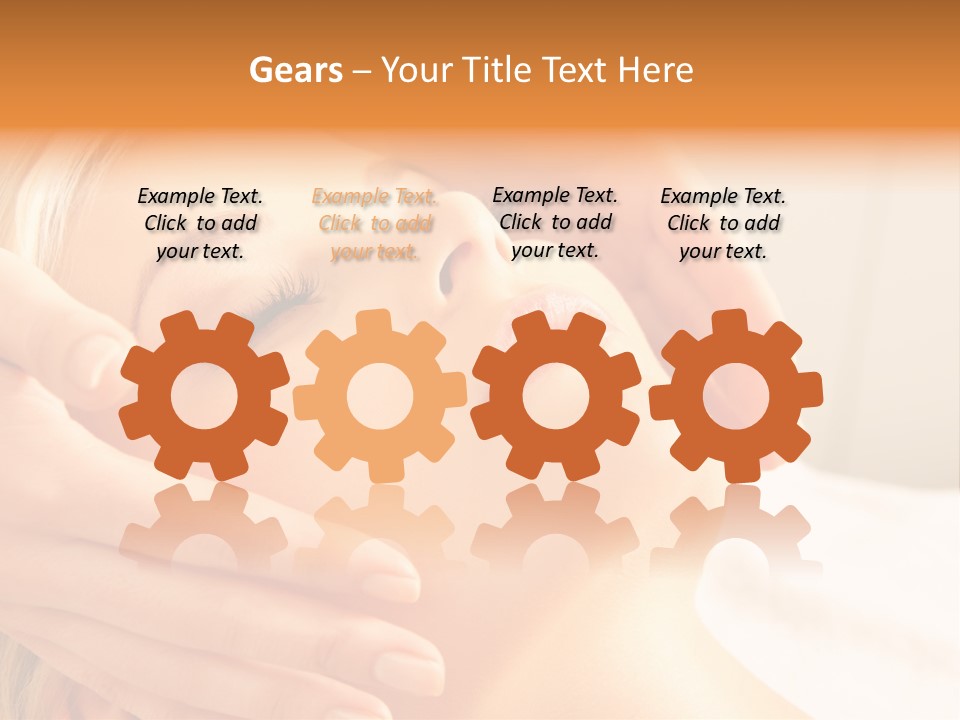 Salon Female Beautician PowerPoint Template