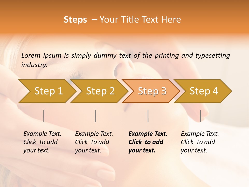 Salon Female Beautician PowerPoint Template