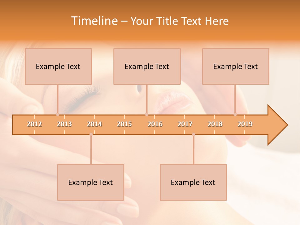 Salon Female Beautician PowerPoint Template