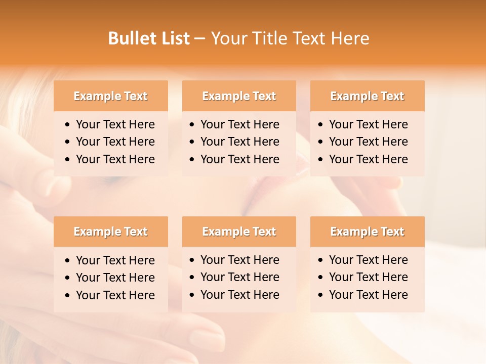 Salon Female Beautician PowerPoint Template