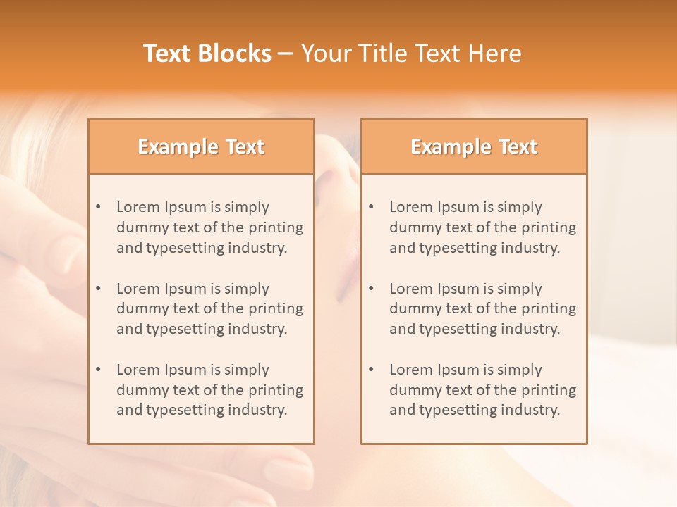 Salon Female Beautician PowerPoint Template