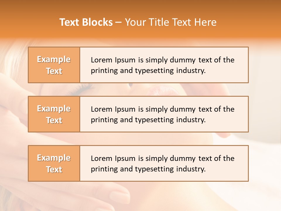 Salon Female Beautician PowerPoint Template