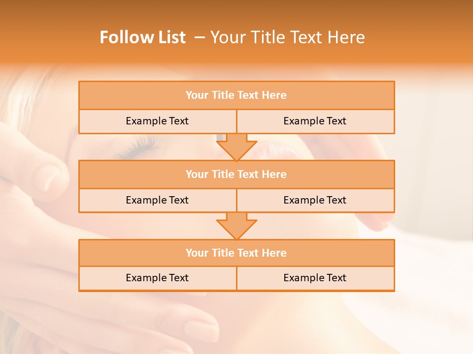 Salon Female Beautician PowerPoint Template