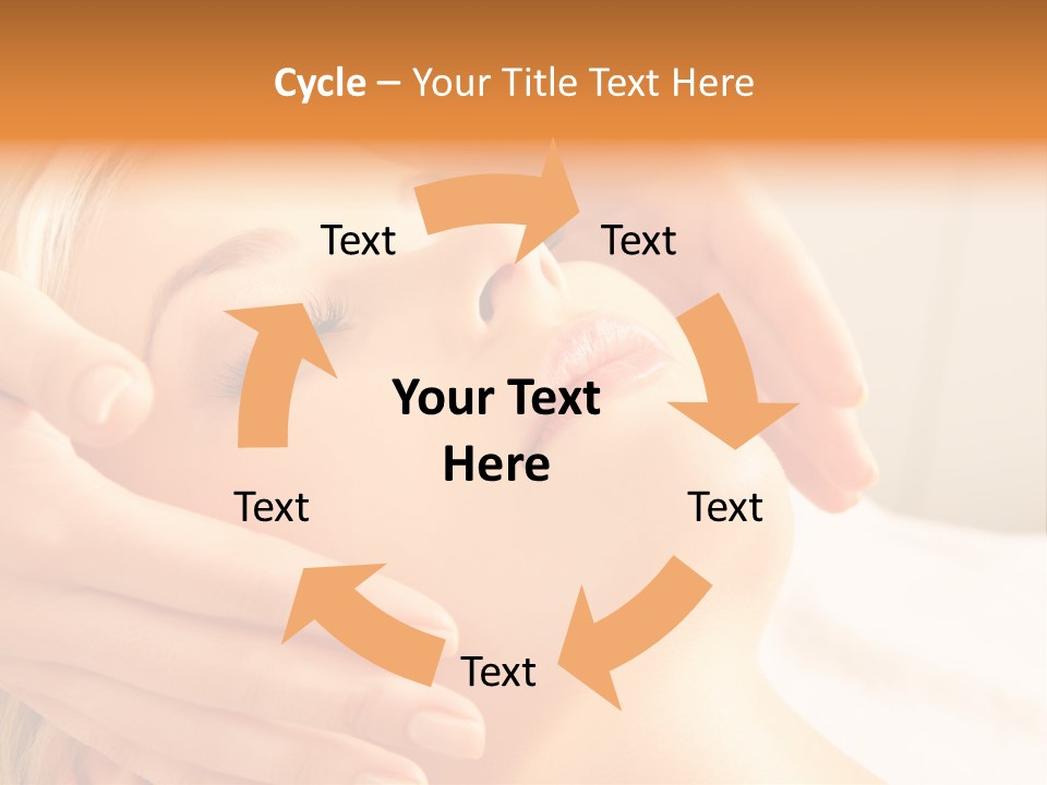 Salon Female Beautician PowerPoint Template