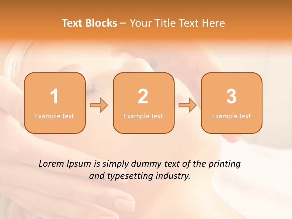 Salon Female Beautician PowerPoint Template