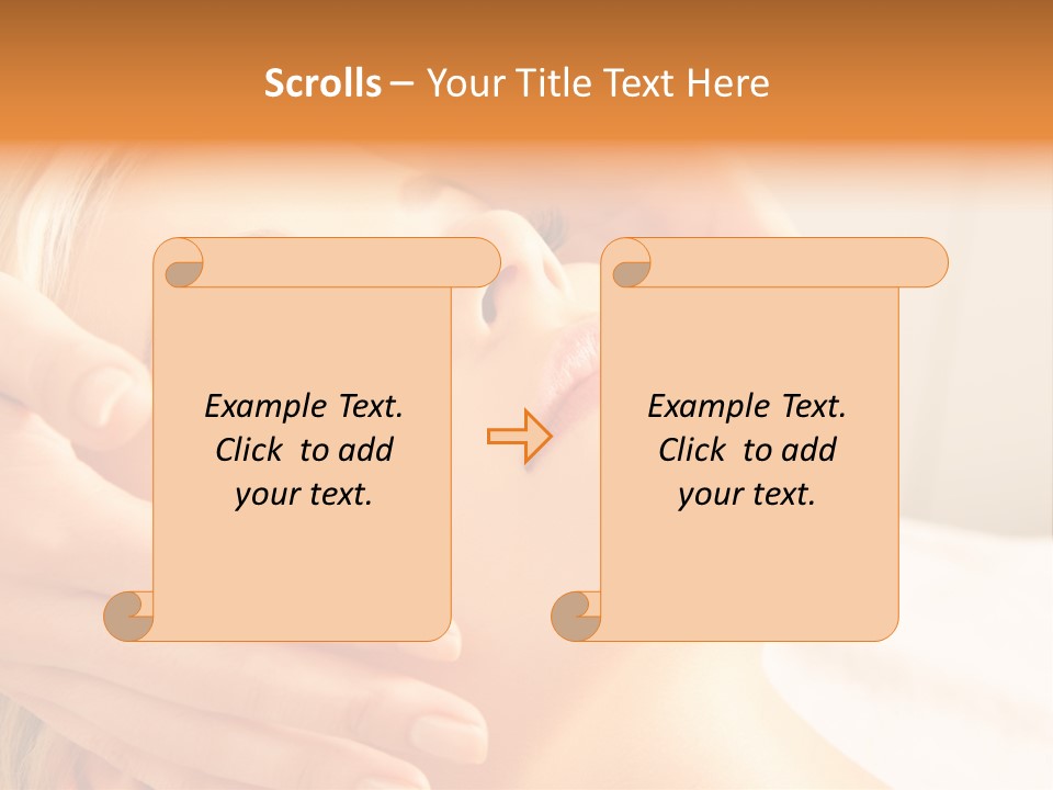 Salon Female Beautician PowerPoint Template