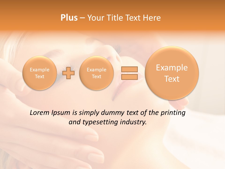 Salon Female Beautician PowerPoint Template