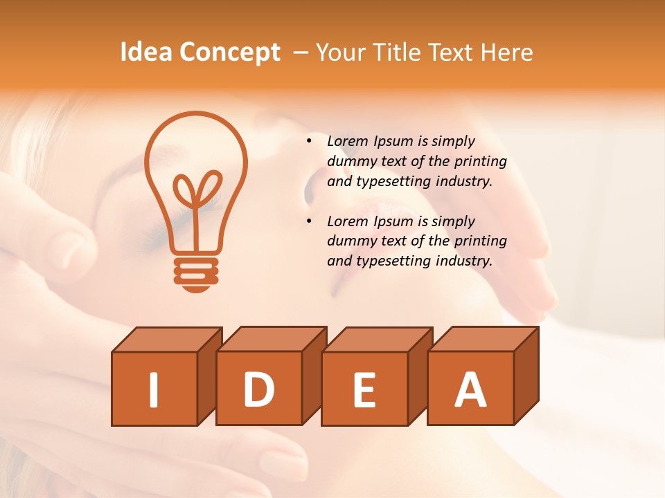 Salon Female Beautician PowerPoint Template