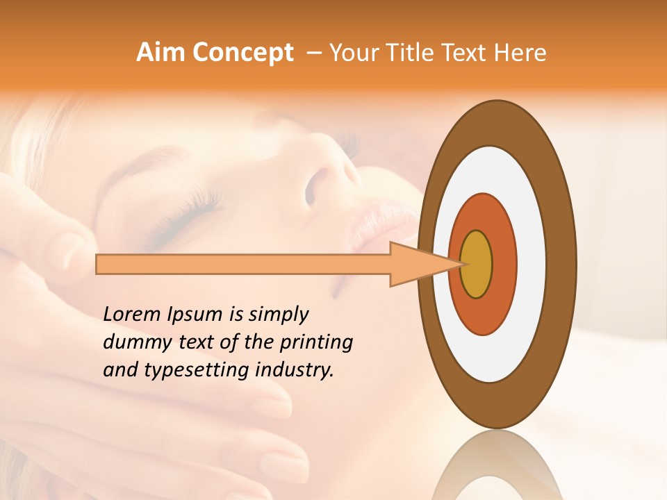 Salon Female Beautician PowerPoint Template