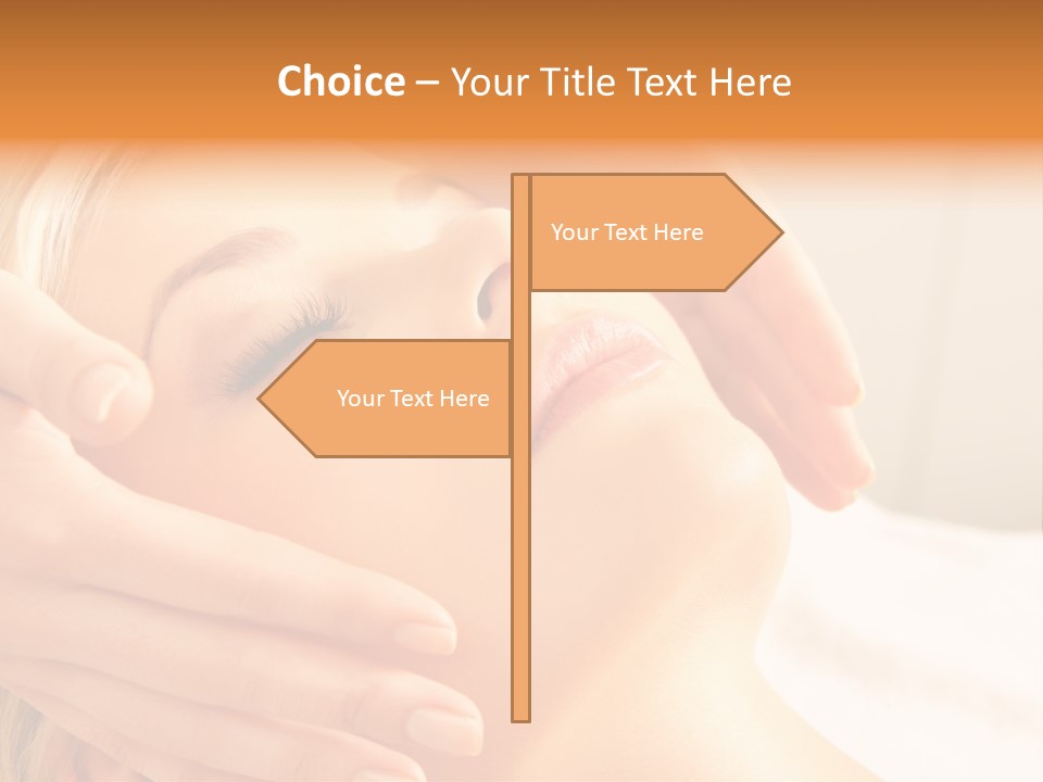 Salon Female Beautician PowerPoint Template