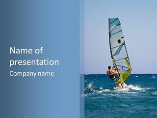 Windsurf Extreme Board PowerPoint Template