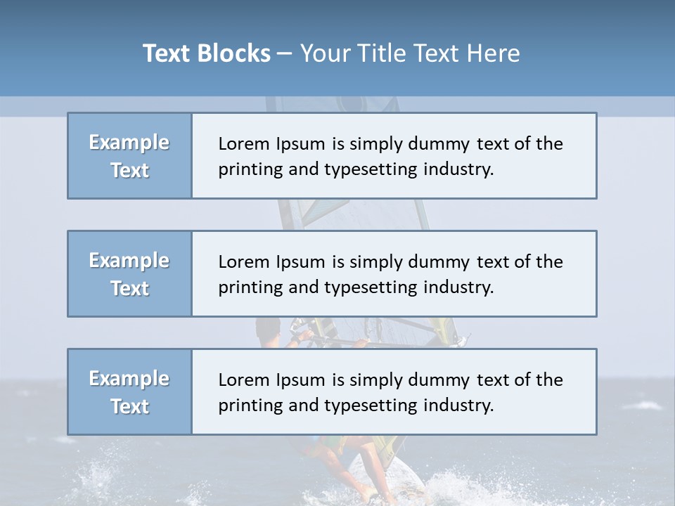 Windsurf Extreme Board PowerPoint Template
