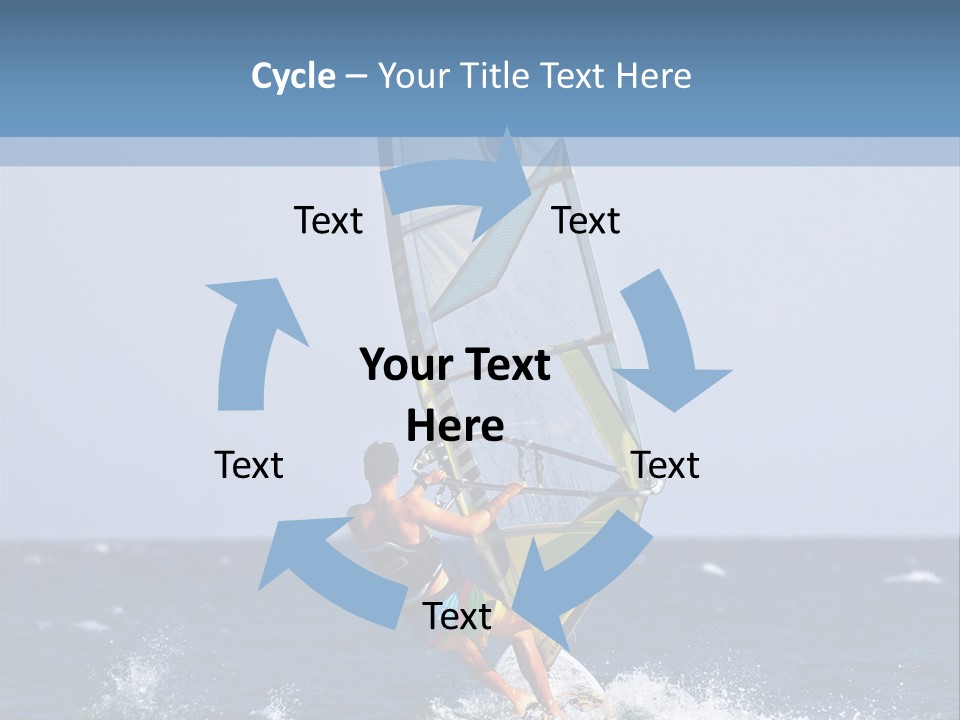 Windsurf Extreme Board PowerPoint Template