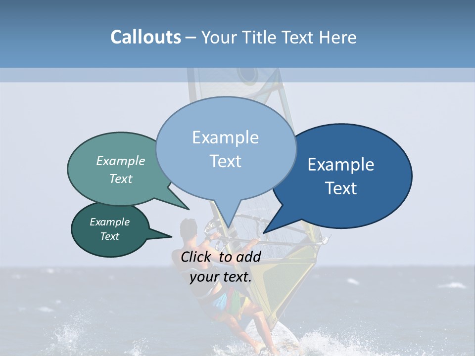 Windsurf Extreme Board PowerPoint Template