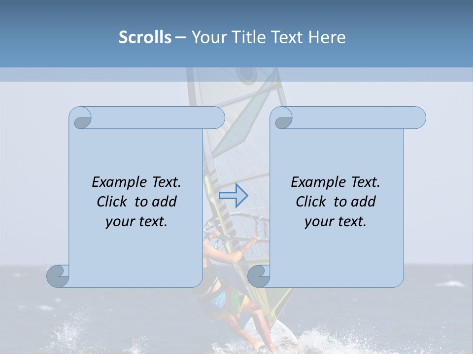 Windsurf Extreme Board PowerPoint Template