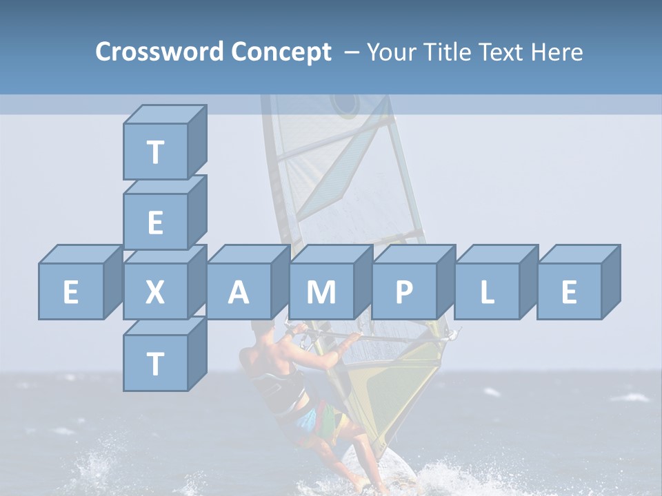 Windsurf Extreme Board PowerPoint Template