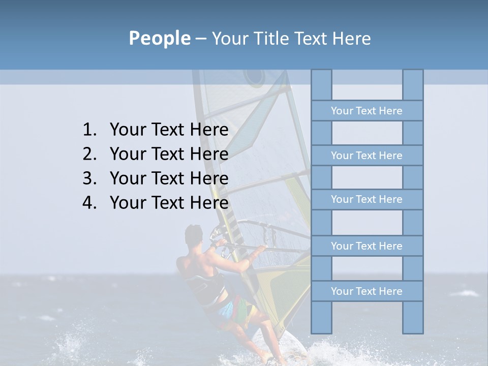 Windsurf Extreme Board PowerPoint Template