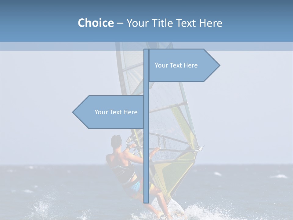 Windsurf Extreme Board PowerPoint Template