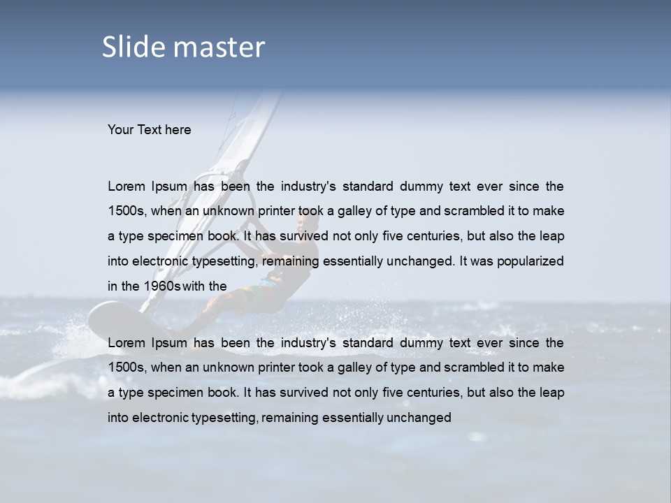 Wind Summer Ocean PowerPoint Template