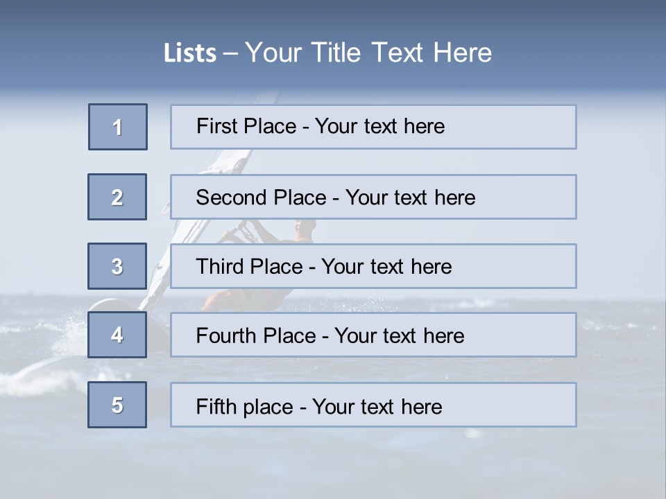 Wind Summer Ocean PowerPoint Template