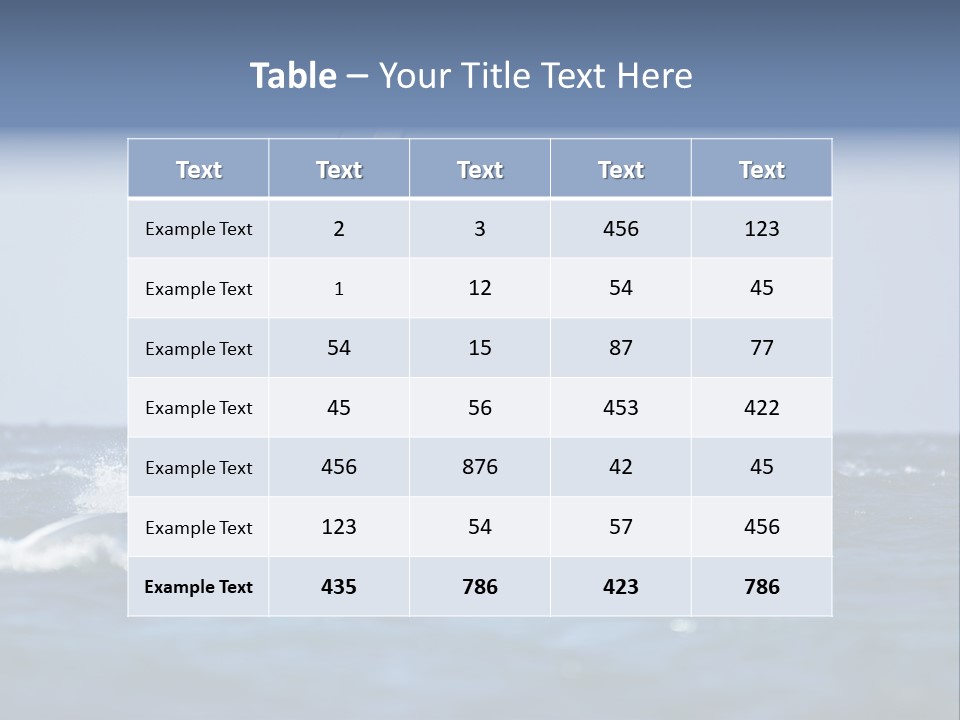 Wind Summer Ocean PowerPoint Template