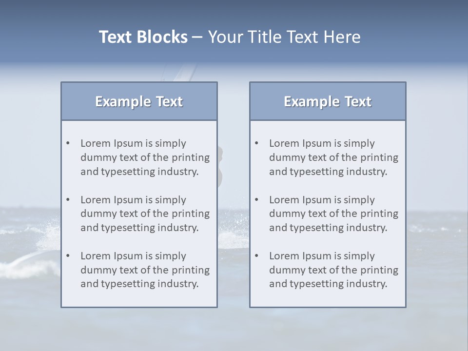 Wind Summer Ocean PowerPoint Template