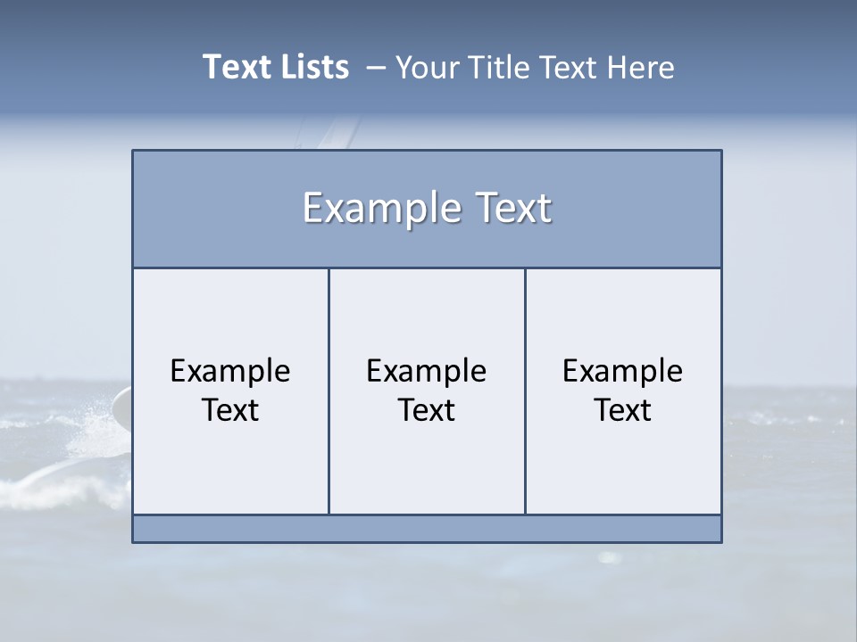 Wind Summer Ocean PowerPoint Template