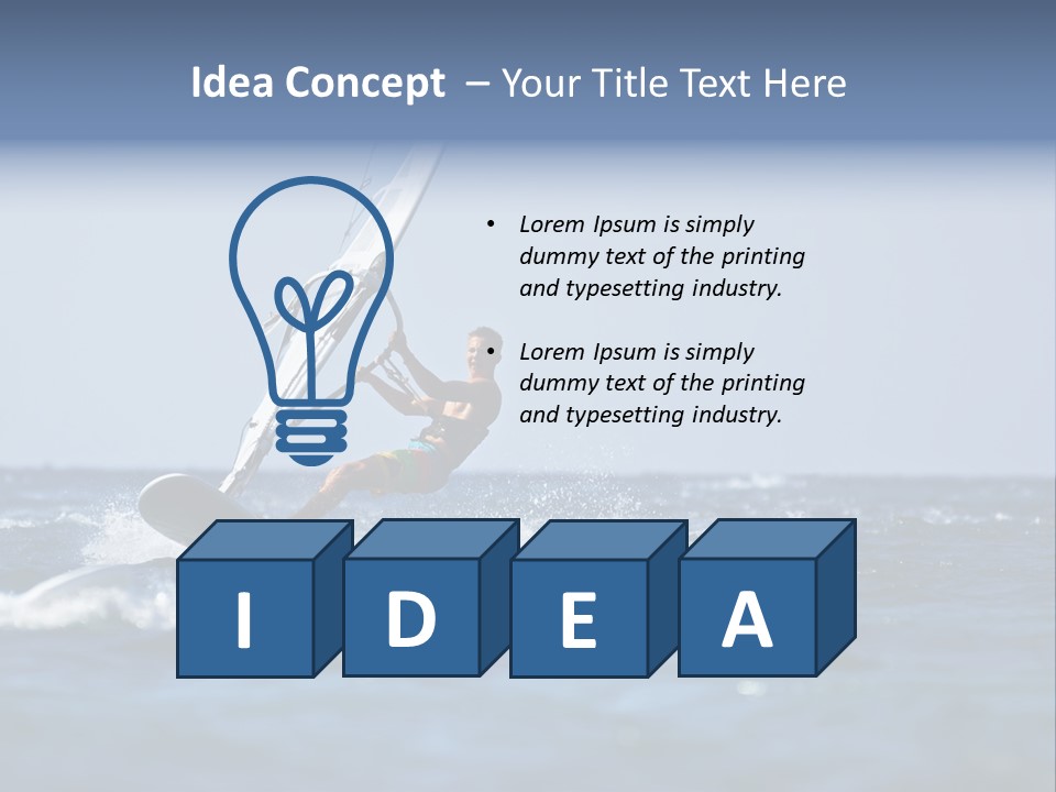 Wind Summer Ocean PowerPoint Template