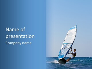 Activity Windsurfer Speed PowerPoint Template