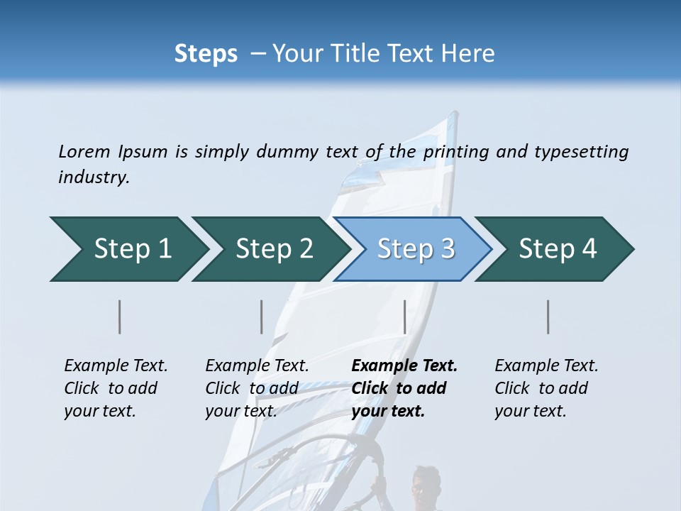 Activity Windsurfer Speed PowerPoint Template