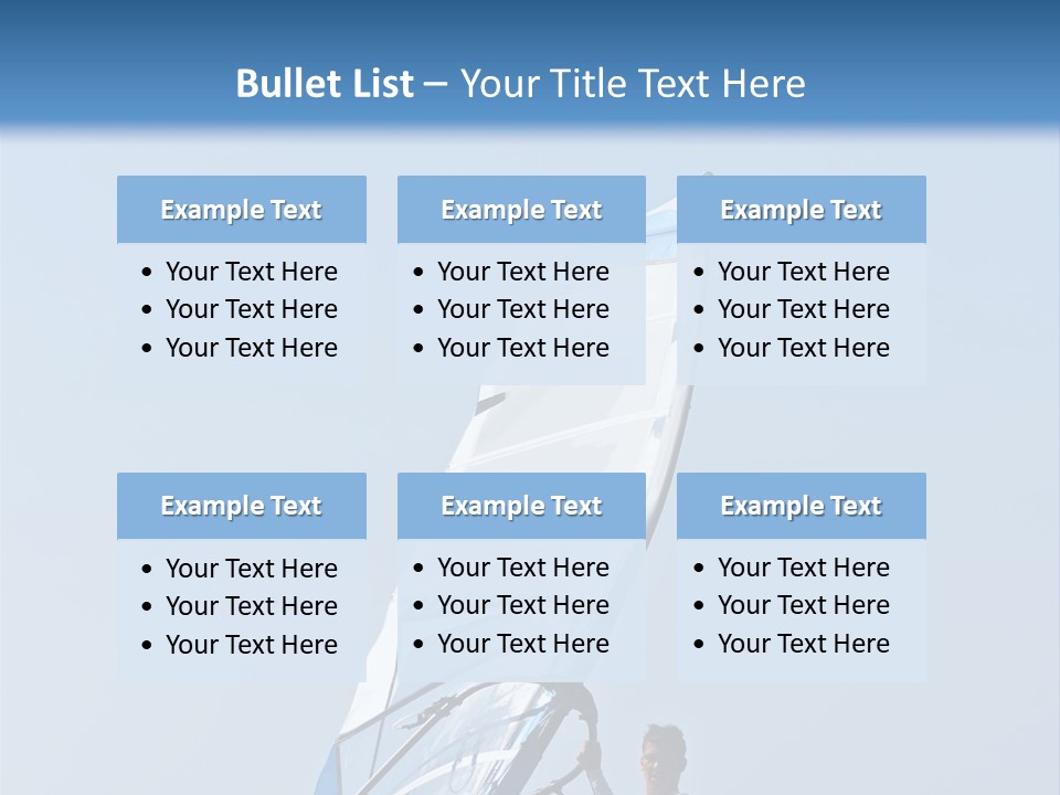 Activity Windsurfer Speed PowerPoint Template
