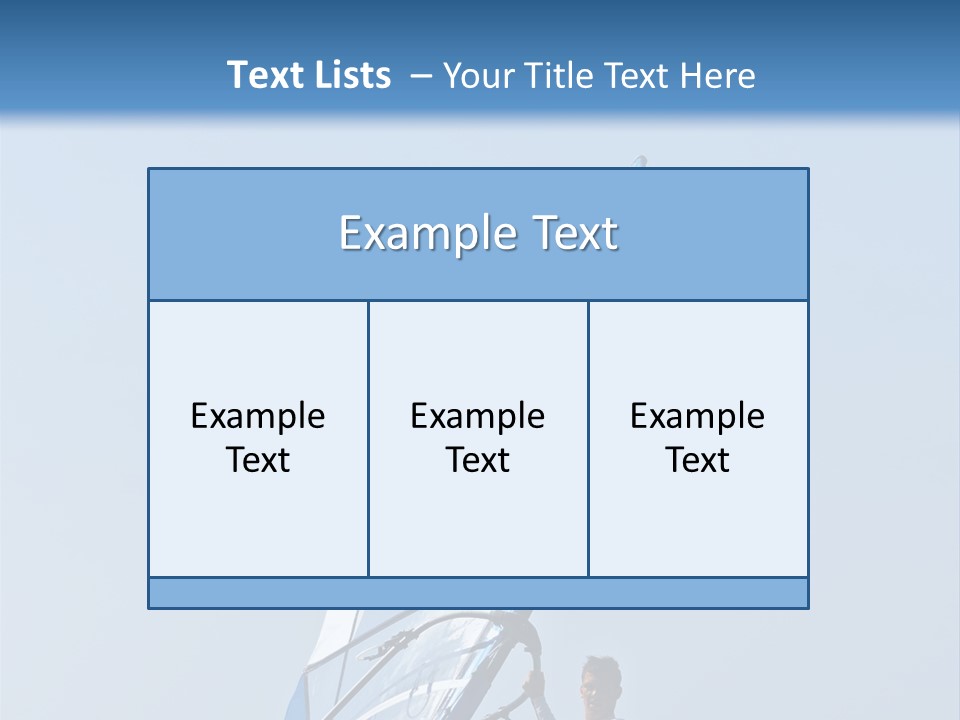 Activity Windsurfer Speed PowerPoint Template