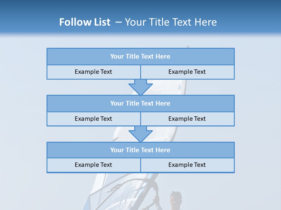 Activity Windsurfer Speed PowerPoint Template