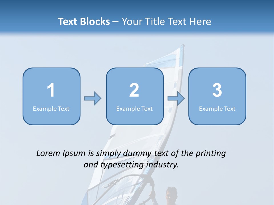Activity Windsurfer Speed PowerPoint Template