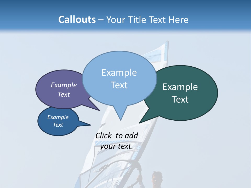Activity Windsurfer Speed PowerPoint Template