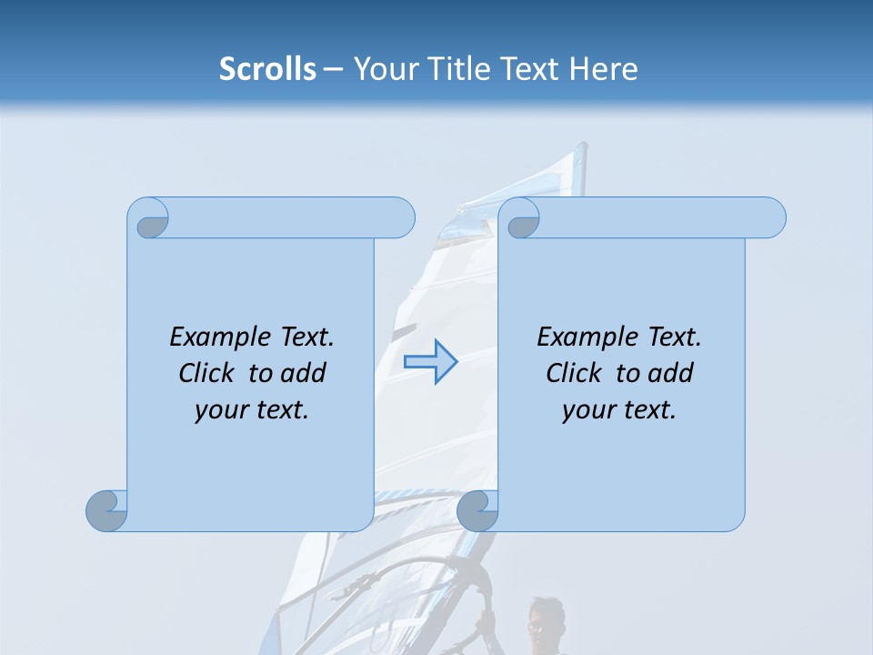 Activity Windsurfer Speed PowerPoint Template