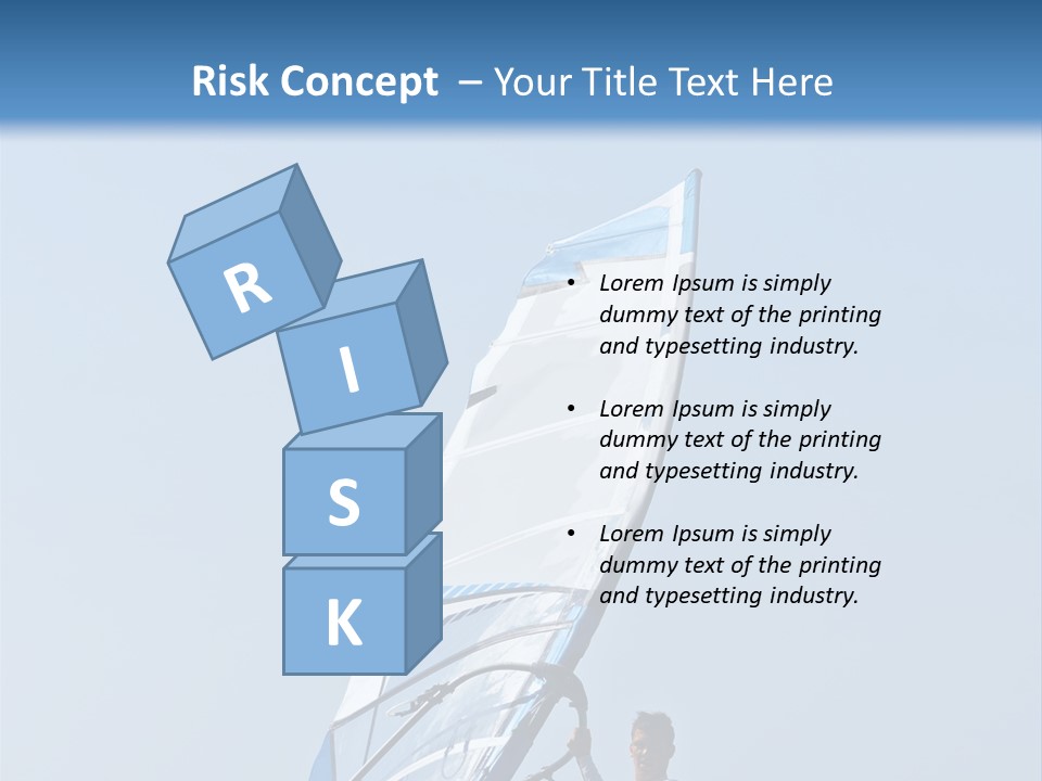 Activity Windsurfer Speed PowerPoint Template