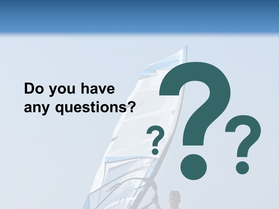 Activity Windsurfer Speed PowerPoint Template