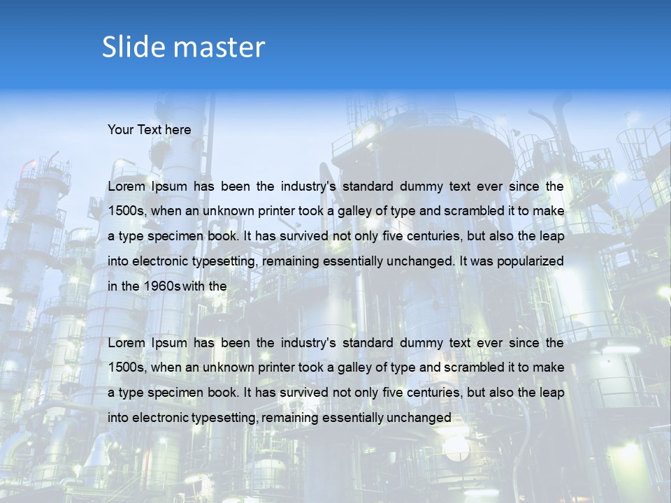 Global Equipment Manufacturing PowerPoint Template