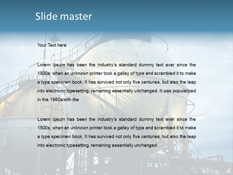 Twilight Factory Power PowerPoint Template