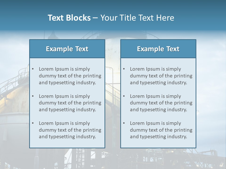 Twilight Factory Power PowerPoint Template
