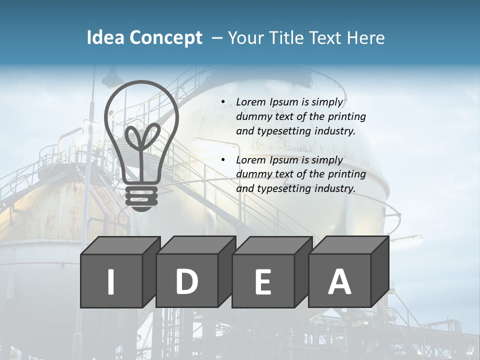 Twilight Factory Power PowerPoint Template