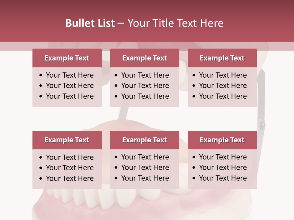 Background Object Bone PowerPoint Template