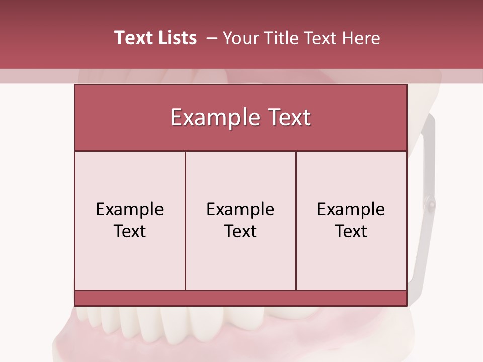 Background Object Bone PowerPoint Template