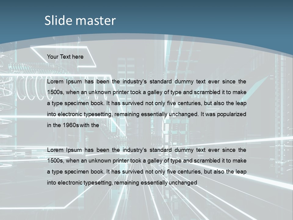Chip Communication Megalopolis PowerPoint Template