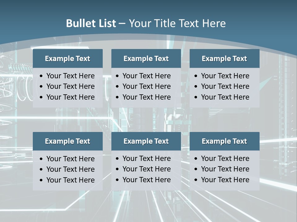 Chip Communication Megalopolis PowerPoint Template