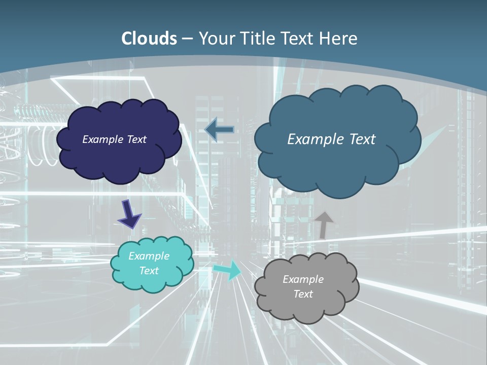 Chip Communication Megalopolis PowerPoint Template