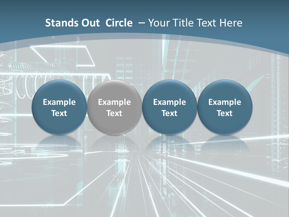 Chip Communication Megalopolis PowerPoint Template